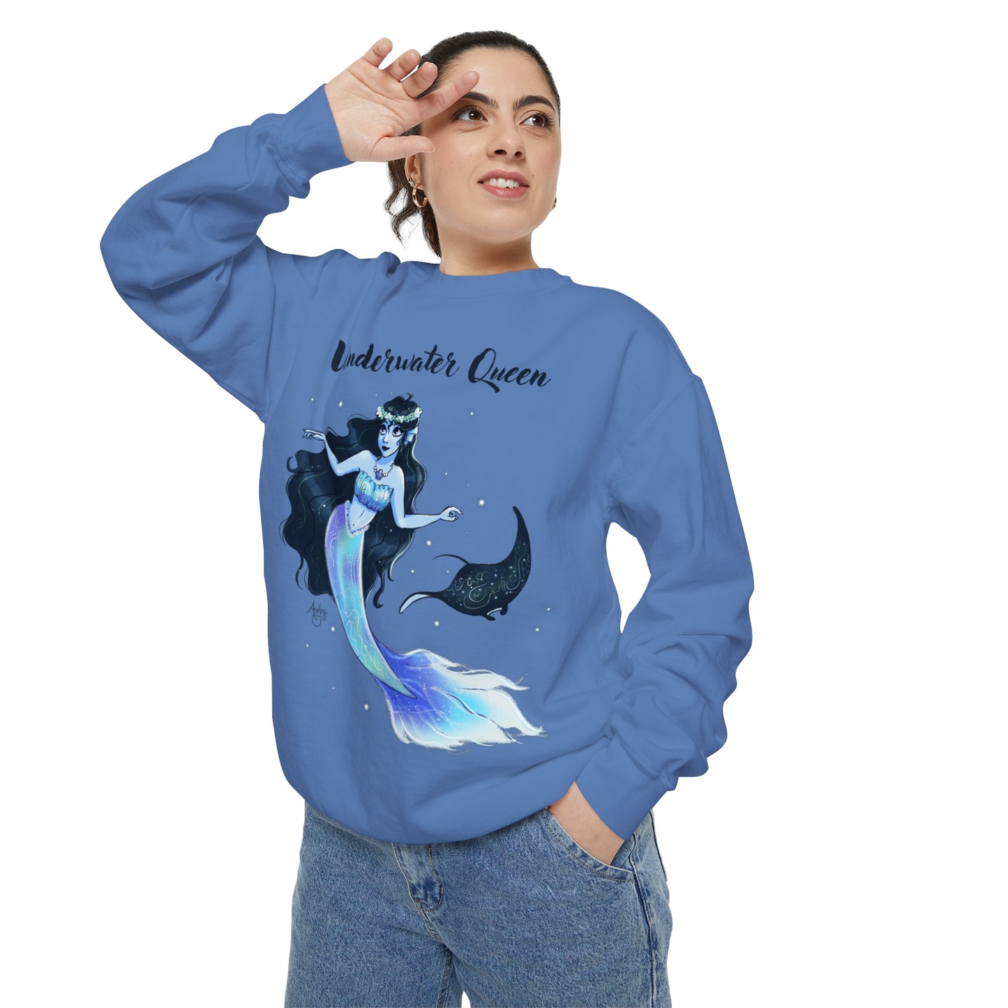 Underwater Queen Crewneck Sweatshirt