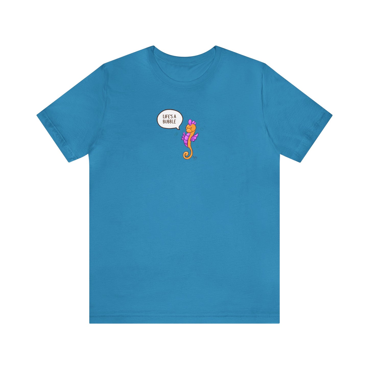 Life's A Bubble! Frito the Seahorse Series Premium Short Sleeve Tee