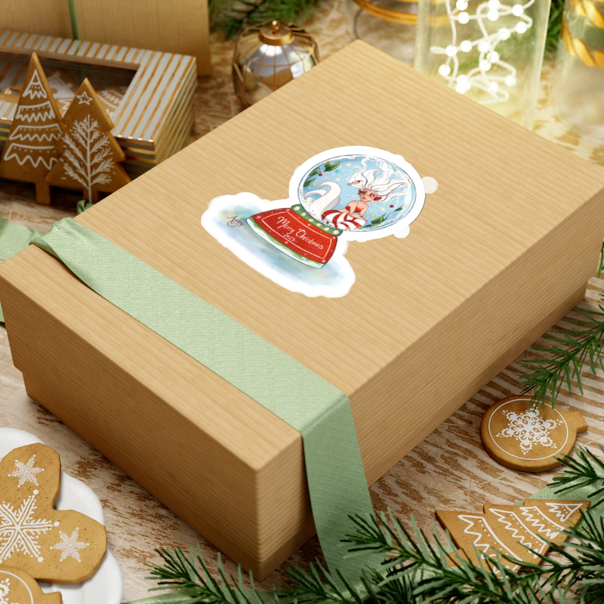 Christmas Mermaid 2023 Sticker