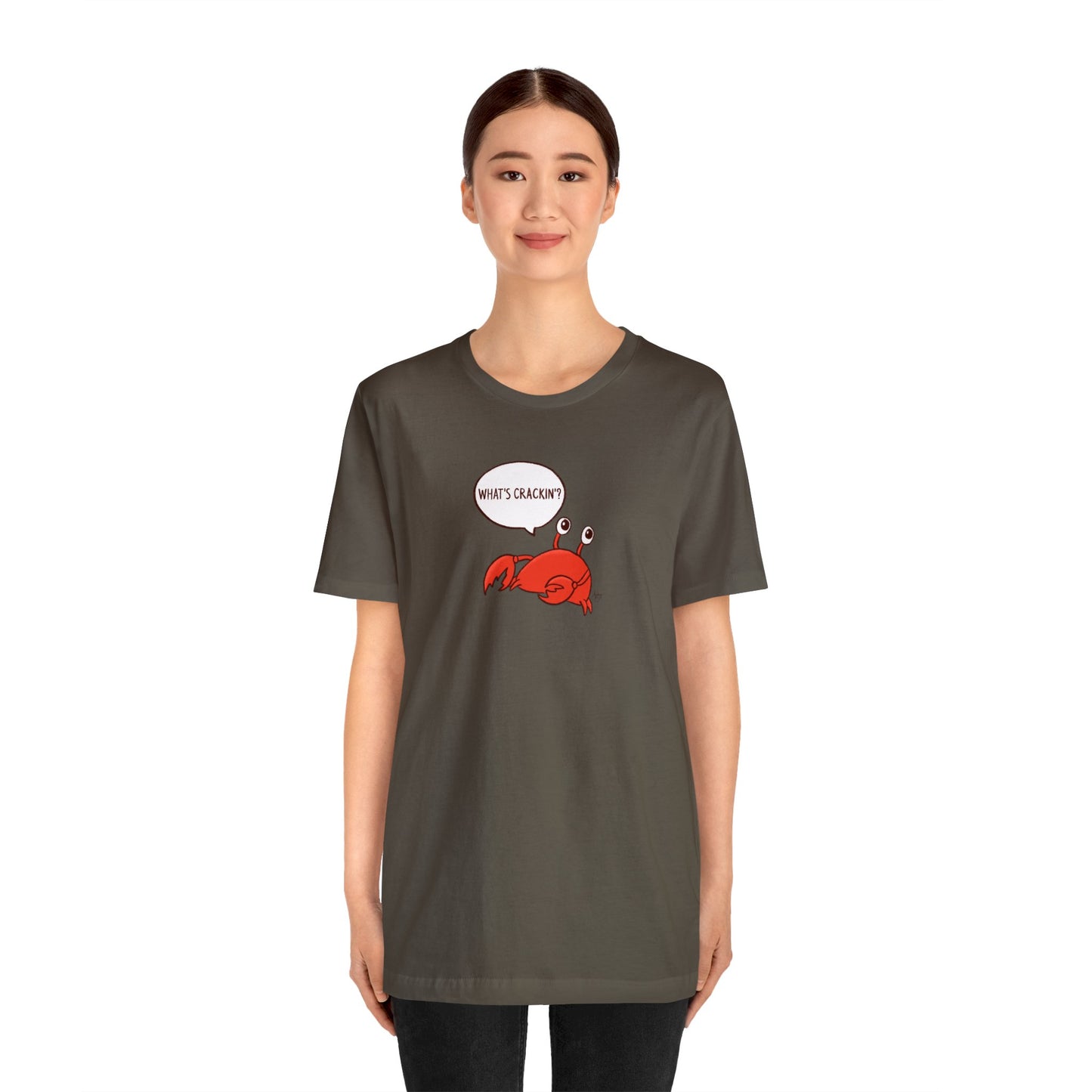 What's Crackin'? Crusty the Crab Series Premium Short Sleeve Tee
