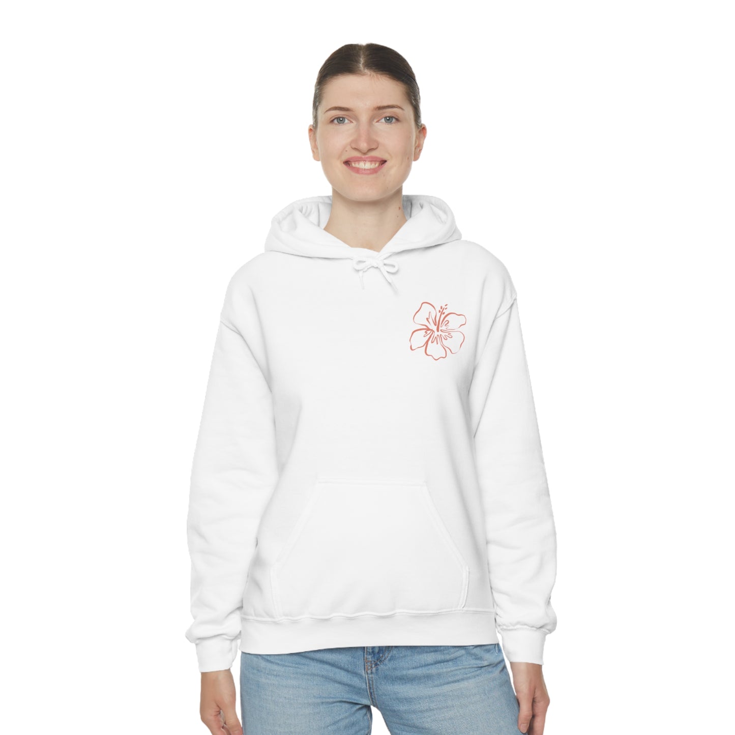 Aloha Pink Hibiscus Hooded Sweatshirt