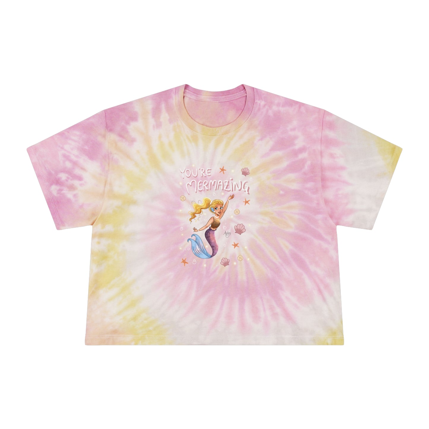 You're Mermazing Tie-Dye Crop Tee