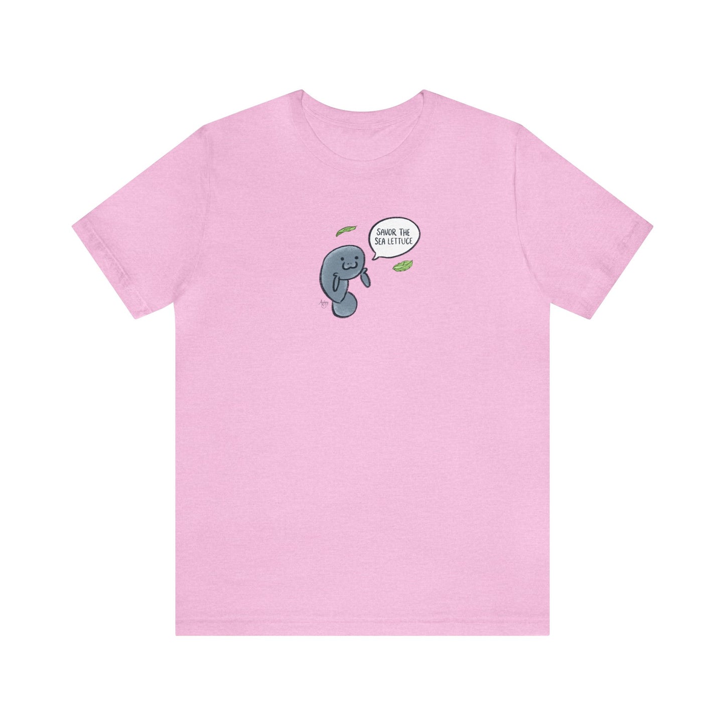 Savor The Sea Lettuce Manatee Premium Short Sleeve Tee