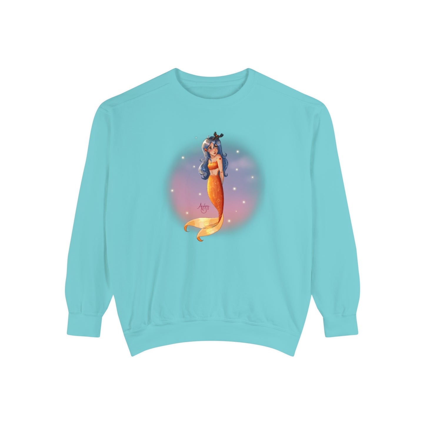 Lazuli the Hopeless Romantic Mermaid Crewneck Sweatshirt
