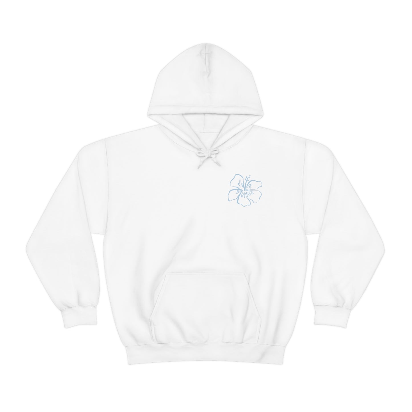 Aloha Blue Hibiscus Hooded Sweatshirt