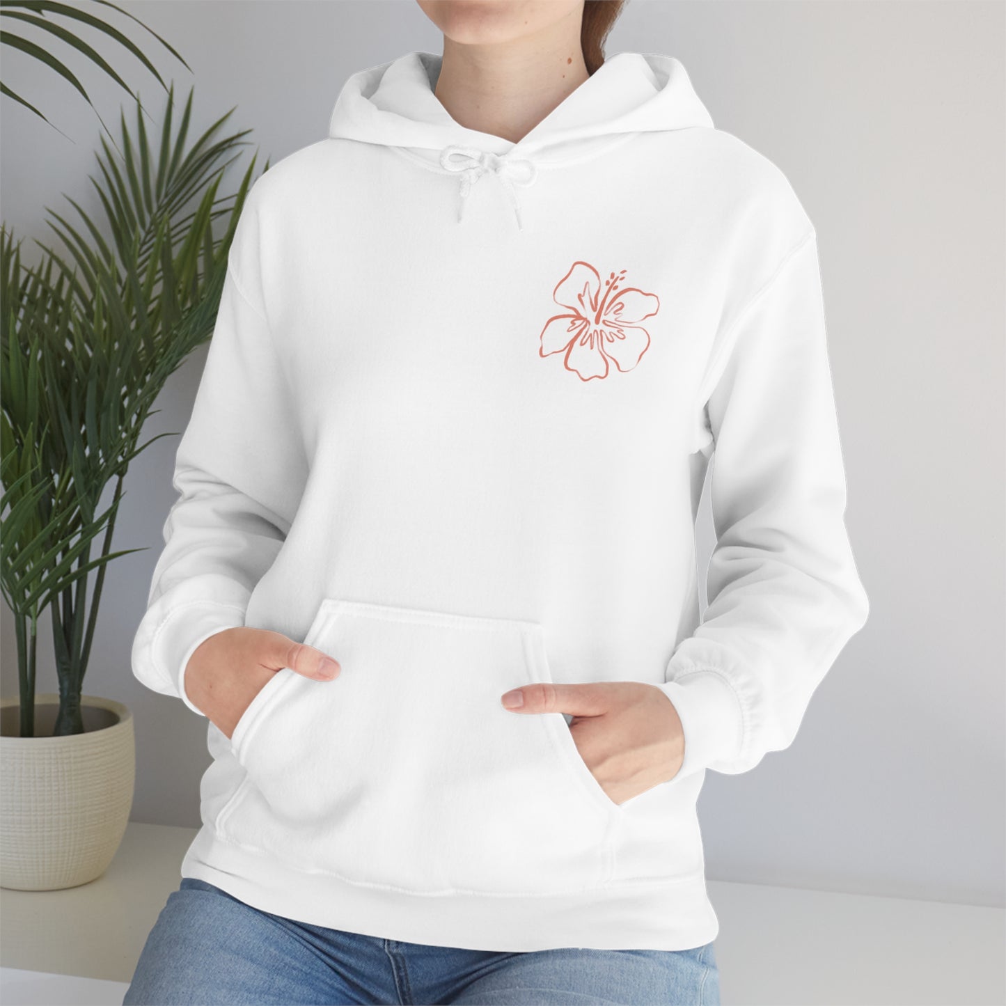 Aloha Pink Hibiscus Hooded Sweatshirt