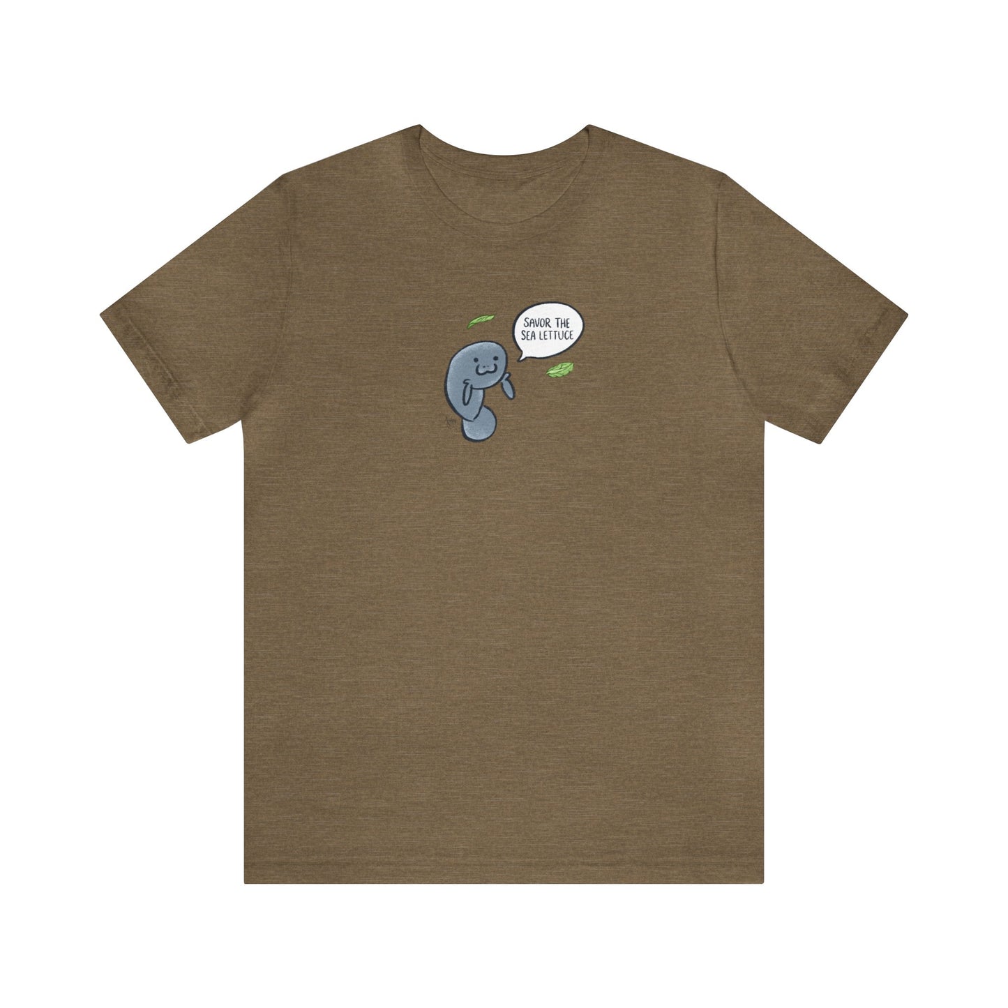 Savor The Sea Lettuce Manatee Premium Short Sleeve Tee
