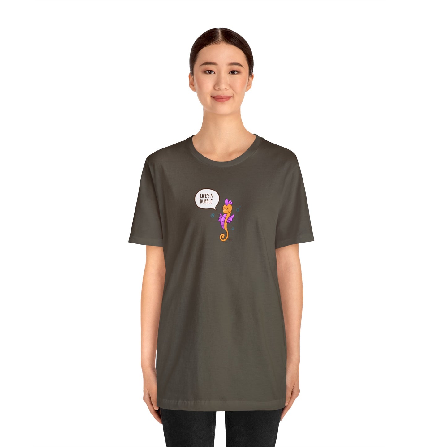 Life's A Bubble! Frito the Seahorse Series Premium Short Sleeve Tee