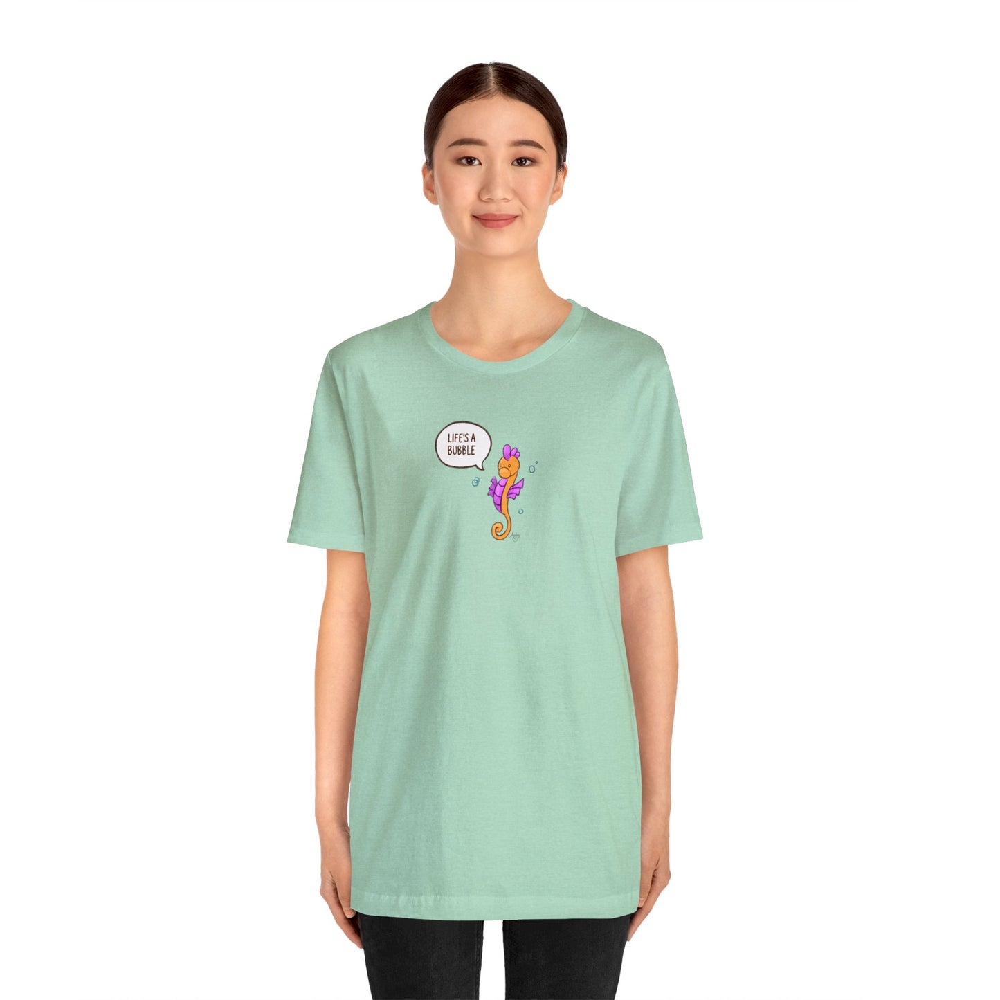 Life's A Bubble! Frito the Seahorse Series Premium Short Sleeve Tee