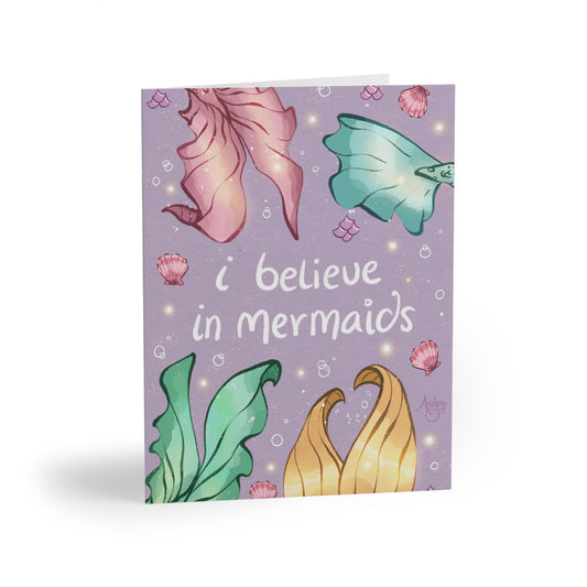 I Believe in Mermaids Greeting Card Set (8 pcs)