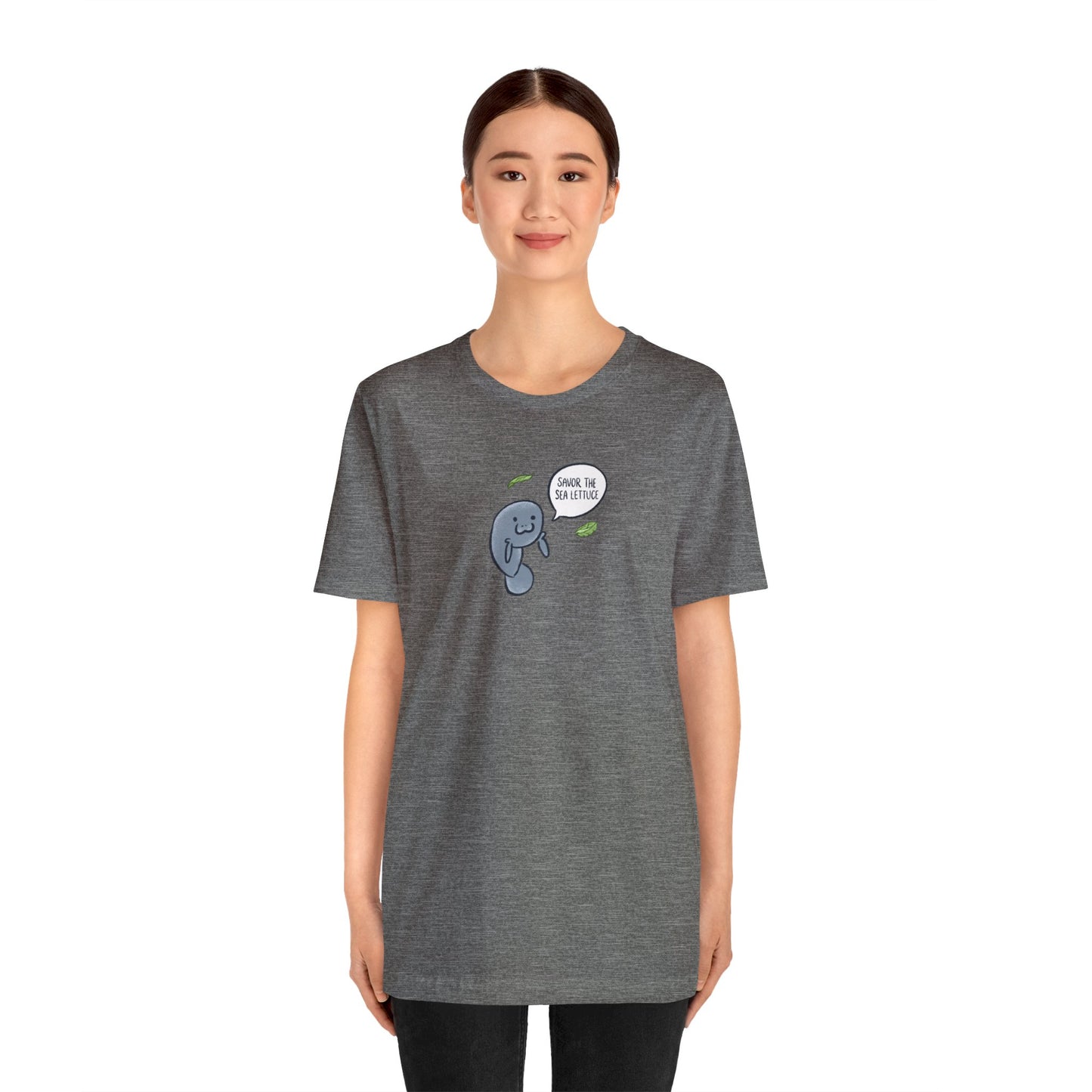 Savor The Sea Lettuce Manatee Premium Short Sleeve Tee