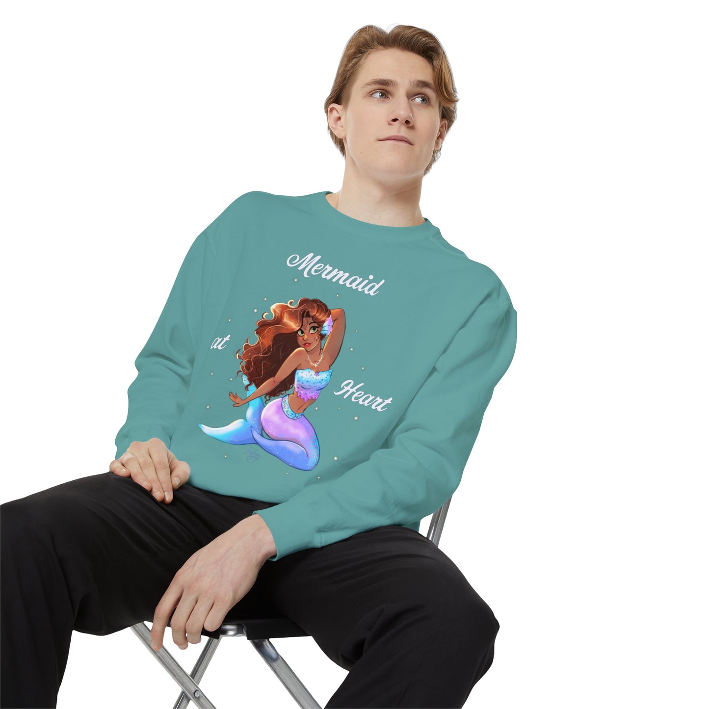 Mermaid at Heart Crewneck Sweatshirt