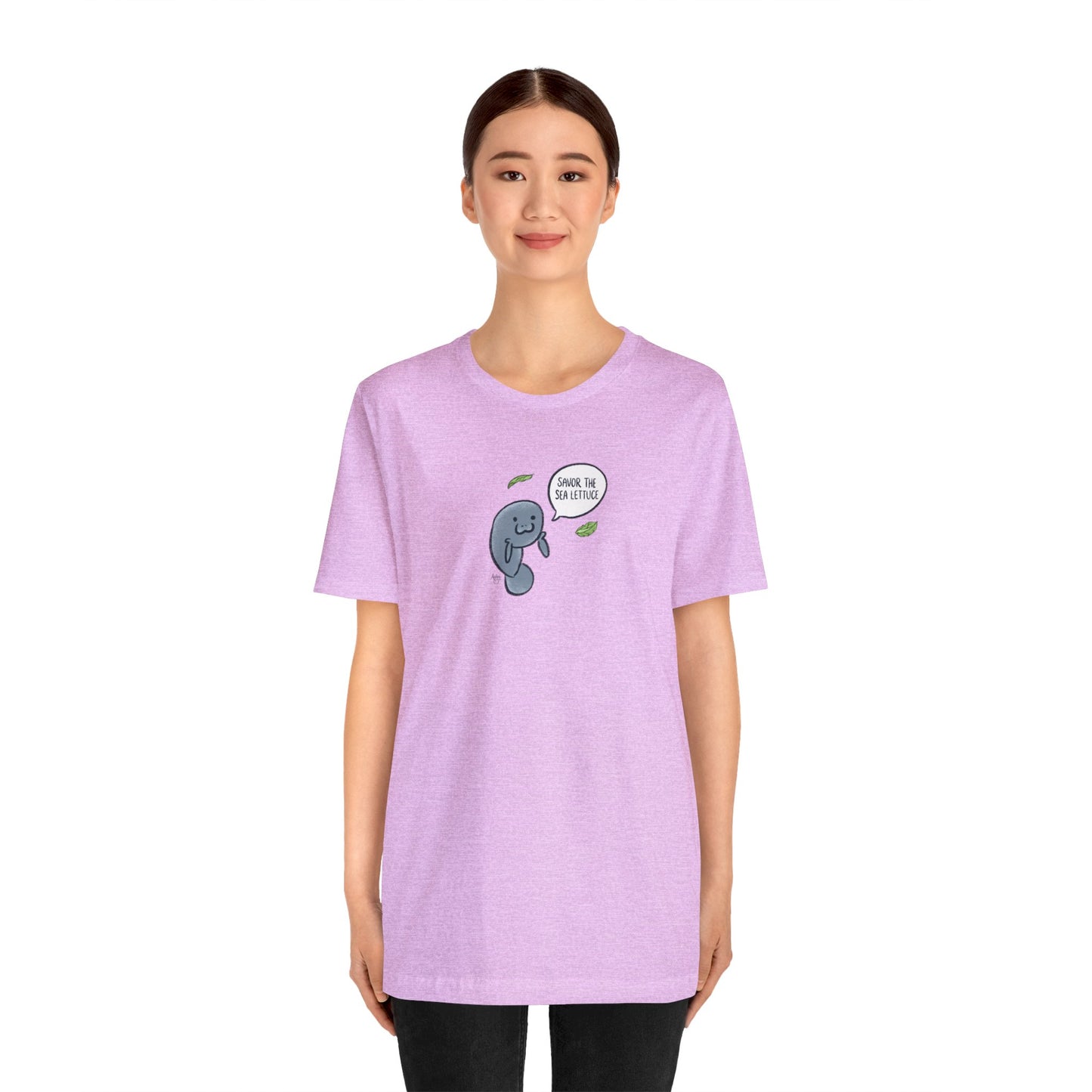 Savor The Sea Lettuce Manatee Premium Short Sleeve Tee