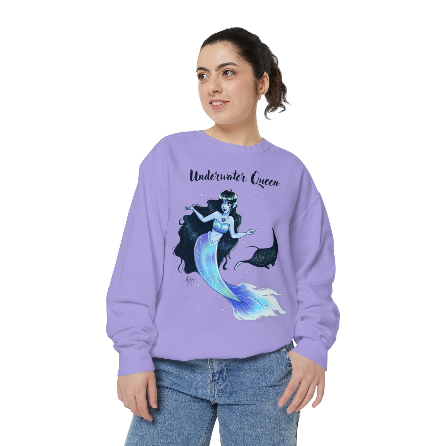 Underwater Queen Crewneck Sweatshirt