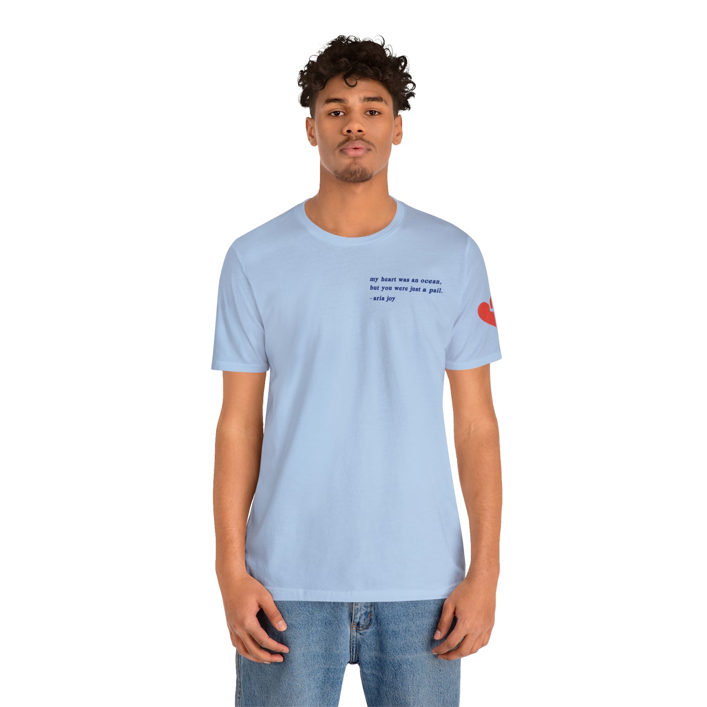 Just A Pail "HeartSleeves" Webtoon Premium Short Sleeve Tee