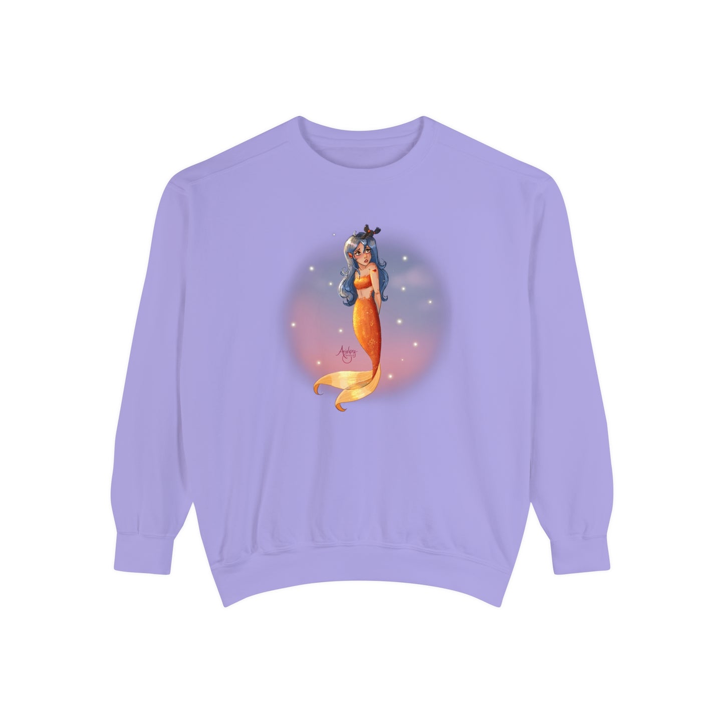 Lazuli the Hopeless Romantic Mermaid Crewneck Sweatshirt
