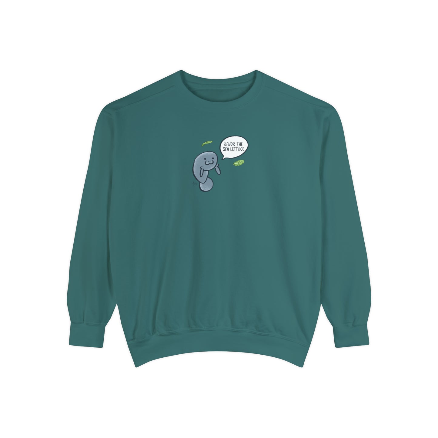 Savor The Sea Lettuce Manatee Crewneck Sweatshirt
