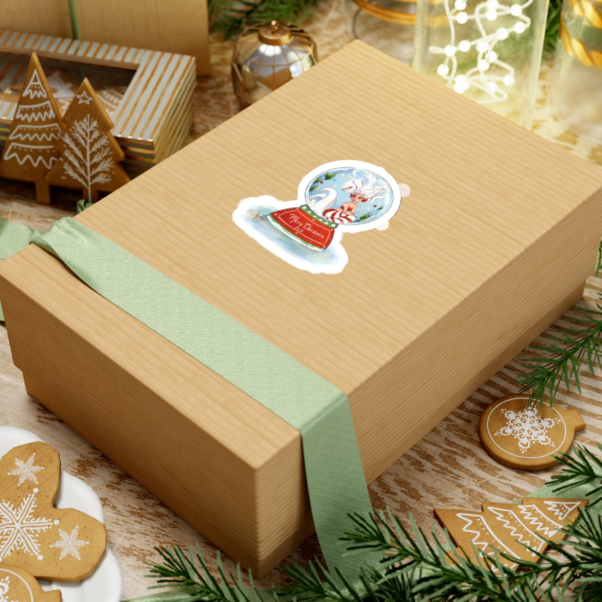 Christmas Mermaid 2023 Sticker