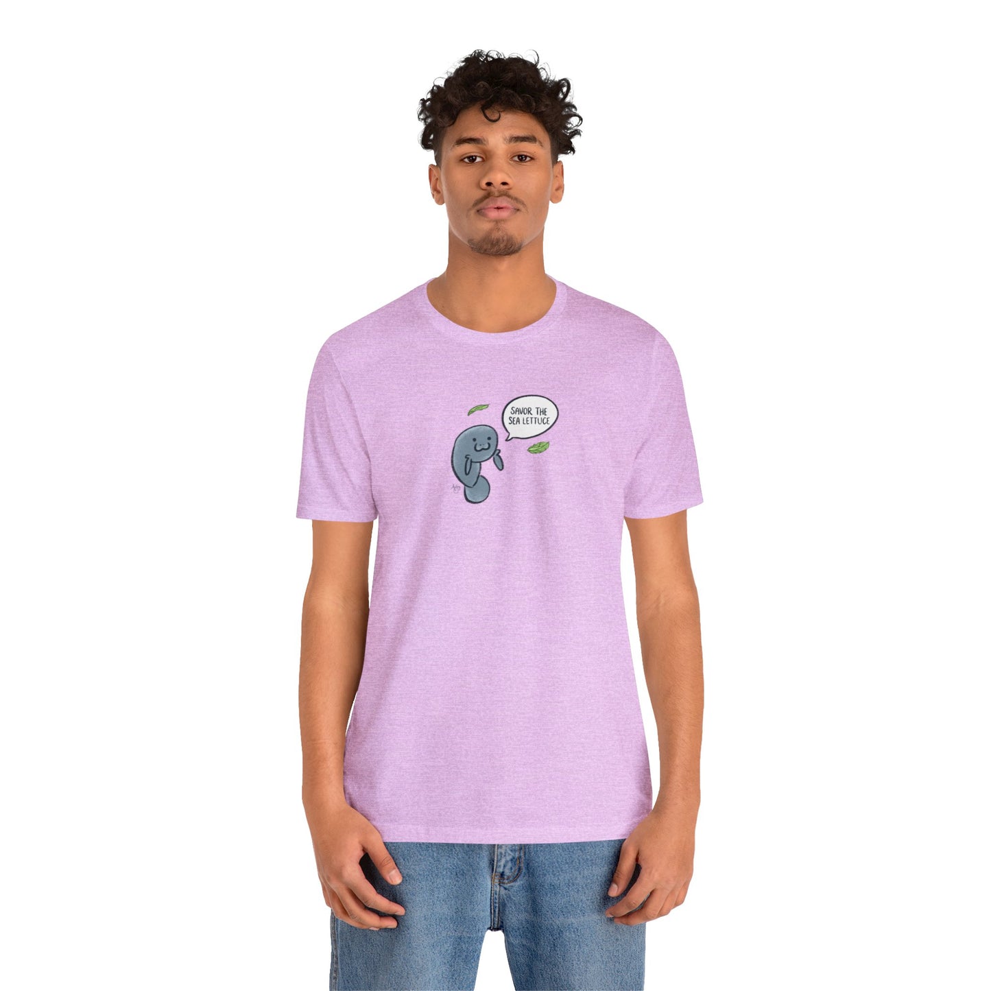 Savor The Sea Lettuce Manatee Premium Short Sleeve Tee