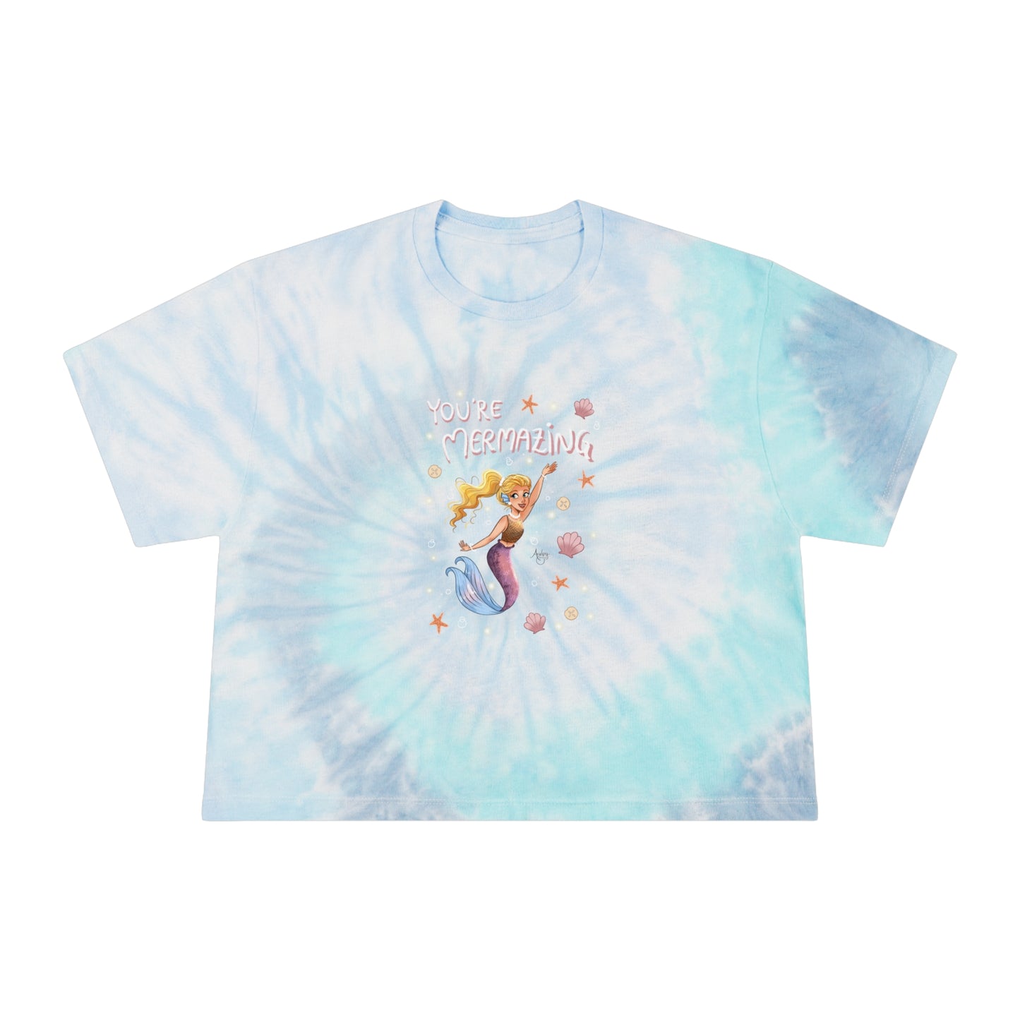 You're Mermazing Tie-Dye Crop Tee