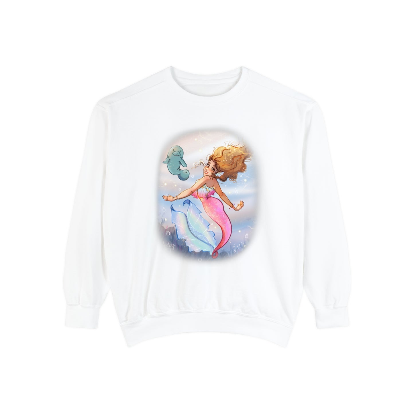 Marina the Mermaid and Lettuce the Manatee Sweatshirt