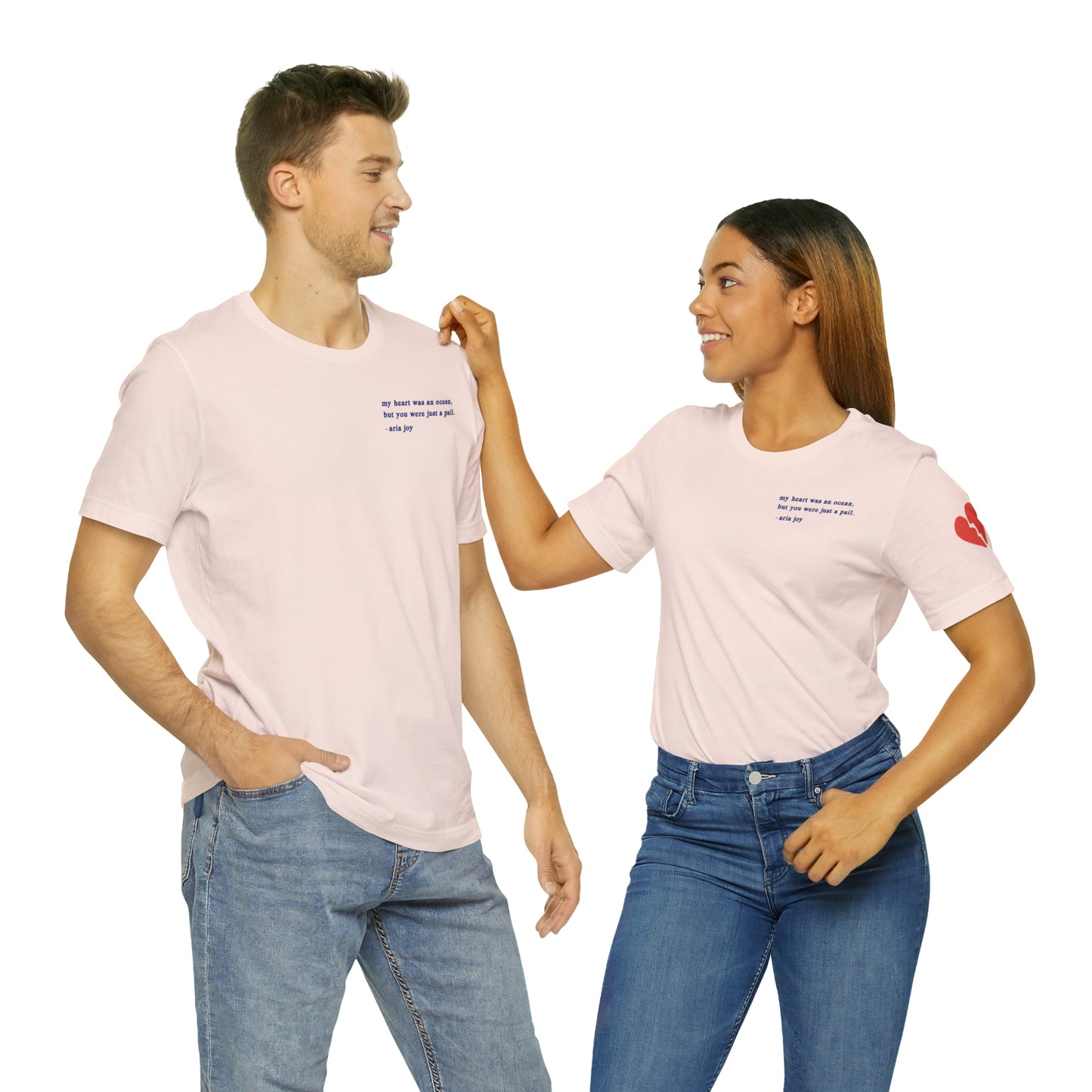 Just A Pail "HeartSleeves" Webtoon Premium Short Sleeve Tee