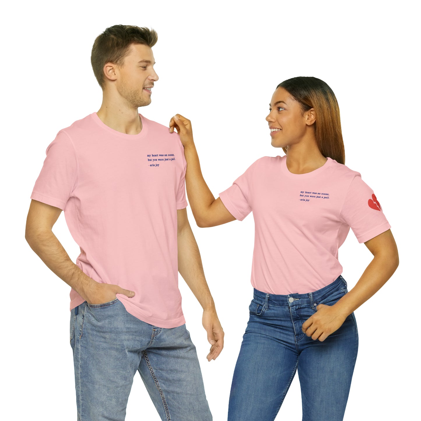 Just A Pail "HeartSleeves" Webtoon Premium Short Sleeve Tee