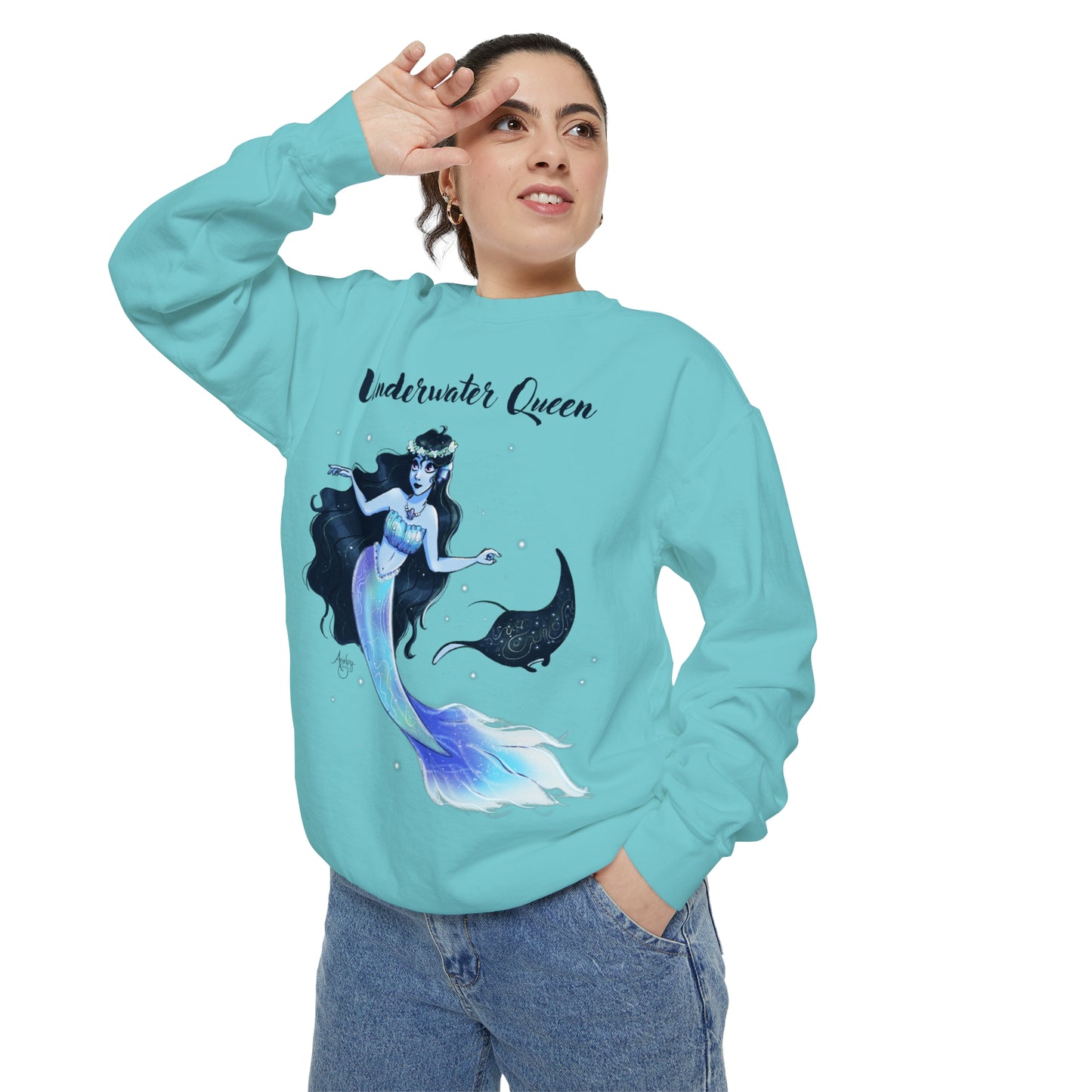 Underwater Queen Crewneck Sweatshirt