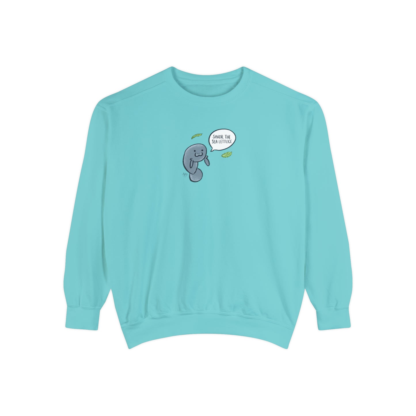 Savor The Sea Lettuce Manatee Crewneck Sweatshirt