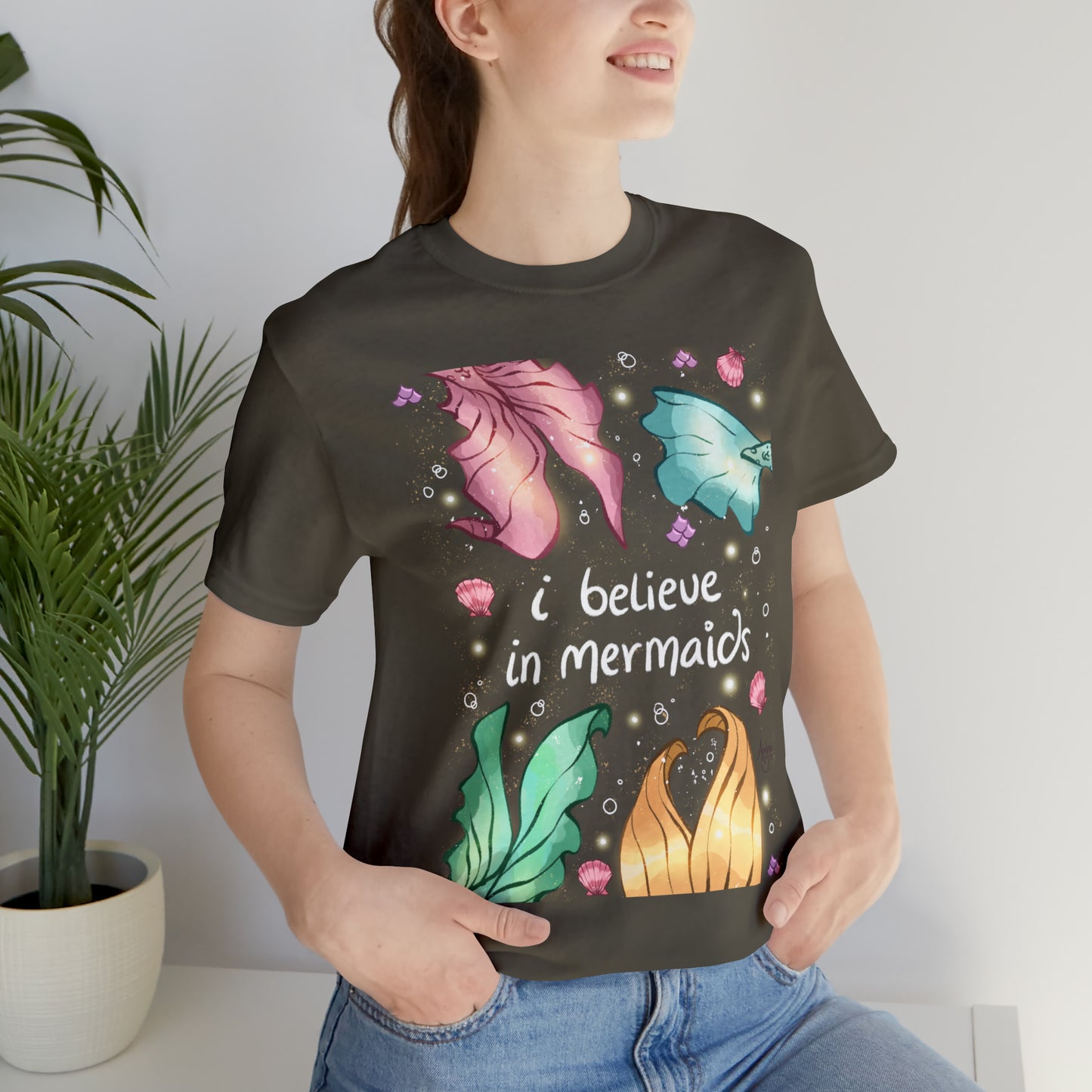 I Believe In Mermaids Premium Short Sleeve Tee