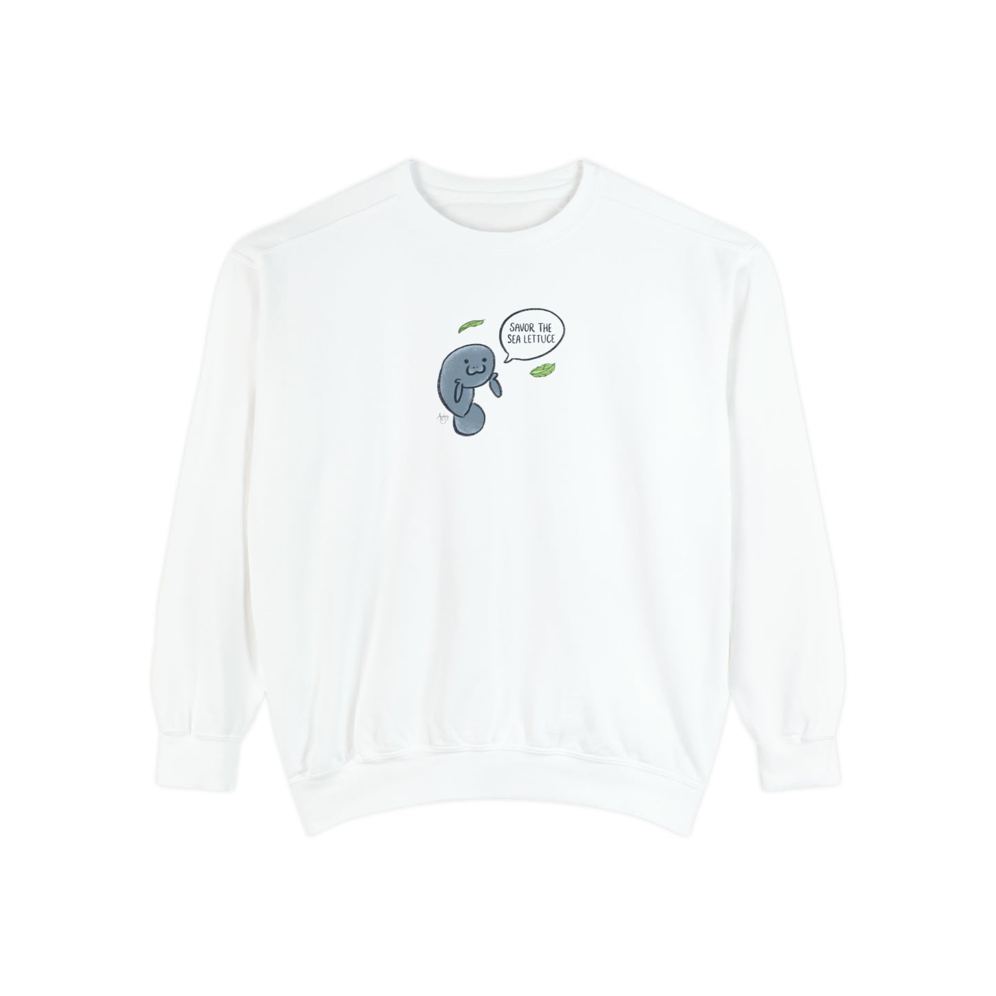Savor The Sea Lettuce Manatee Crewneck Sweatshirt