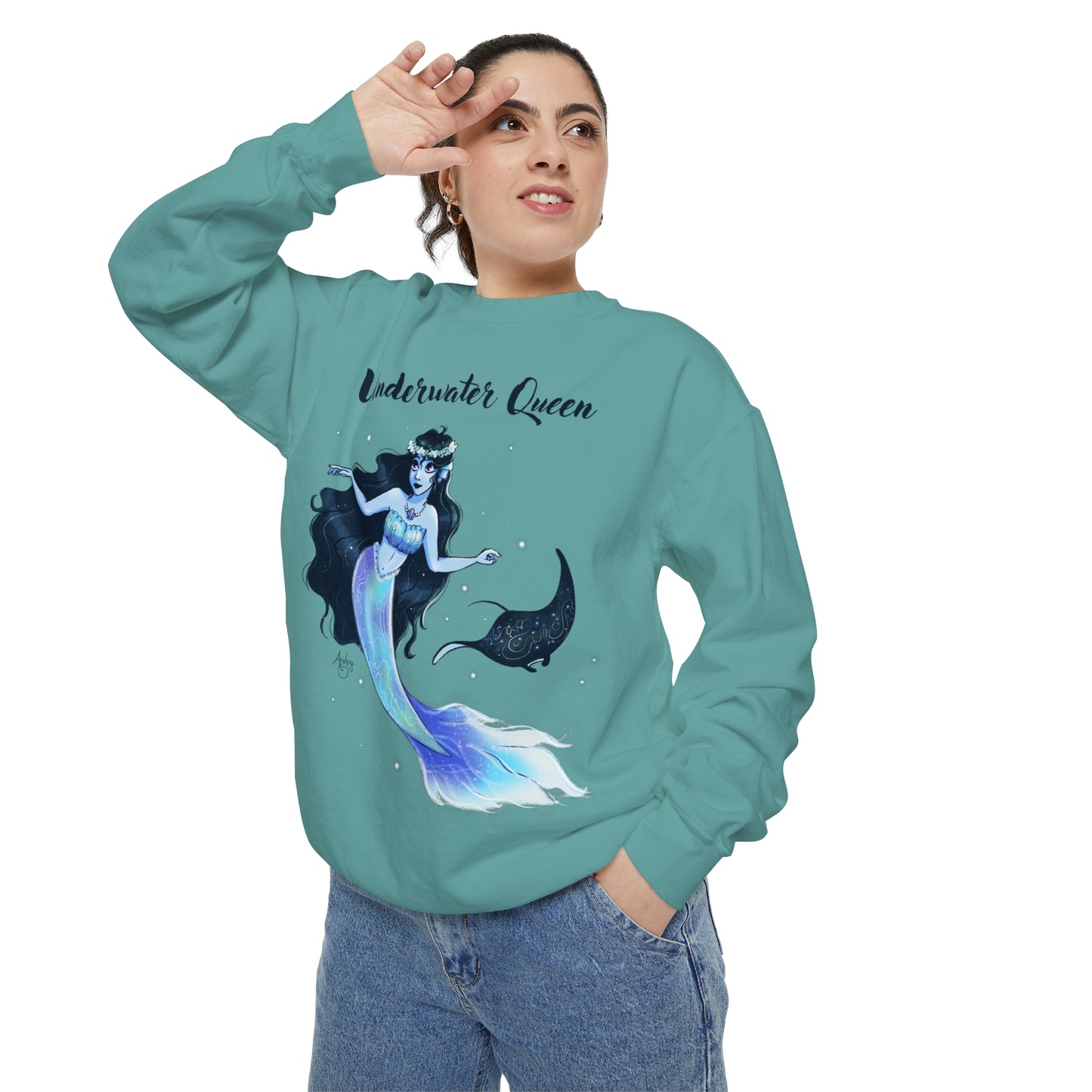 Underwater Queen Crewneck Sweatshirt