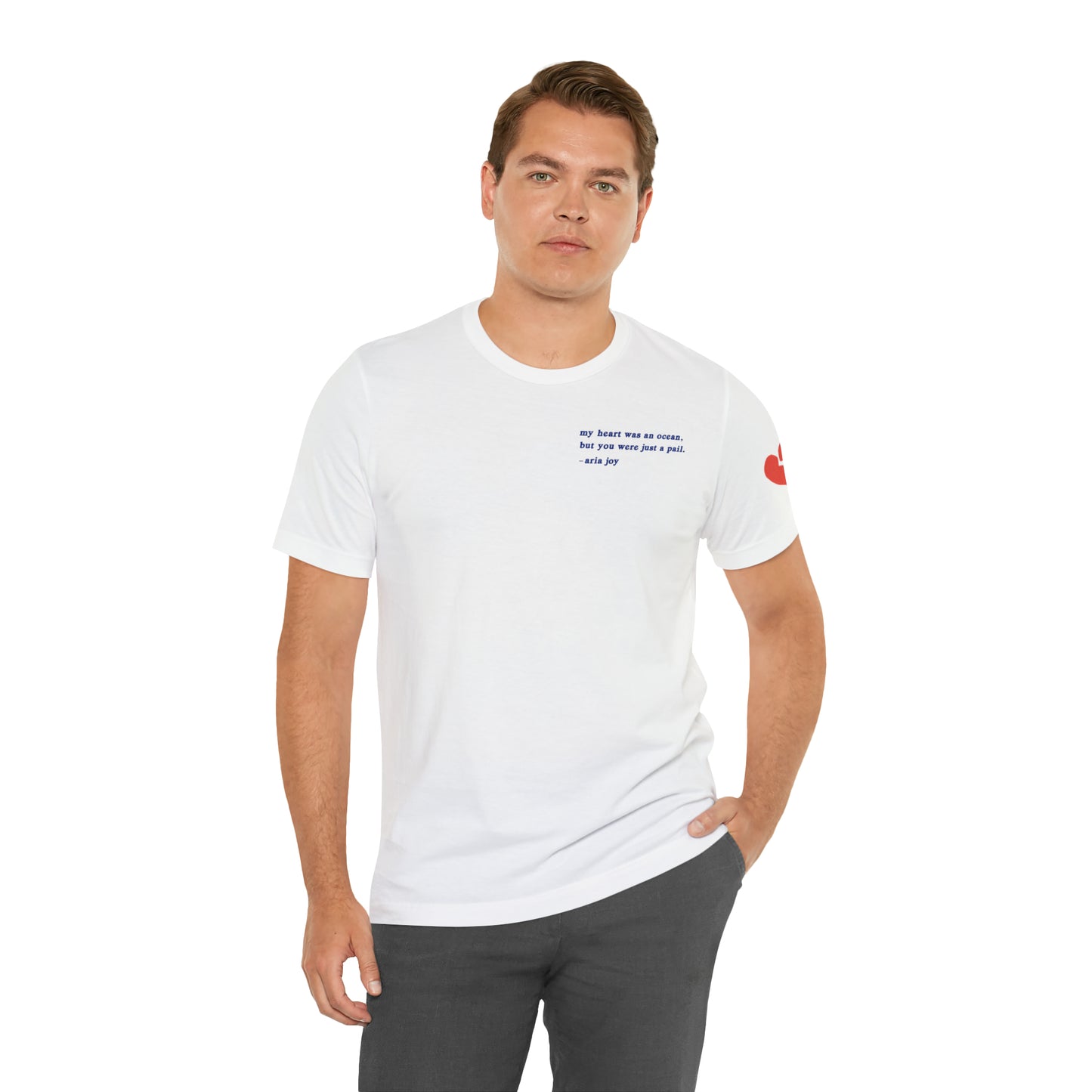 Just A Pail "HeartSleeves" Webtoon Premium Short Sleeve Tee
