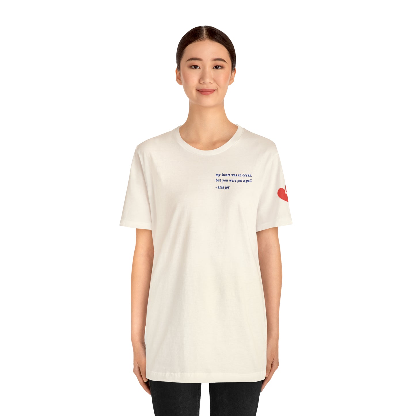 Just A Pail "HeartSleeves" Webtoon Premium Short Sleeve Tee