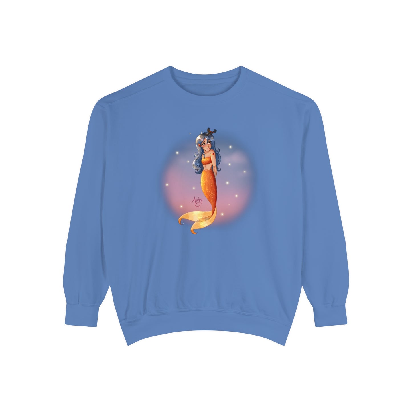 Lazuli the Hopeless Romantic Mermaid Crewneck Sweatshirt