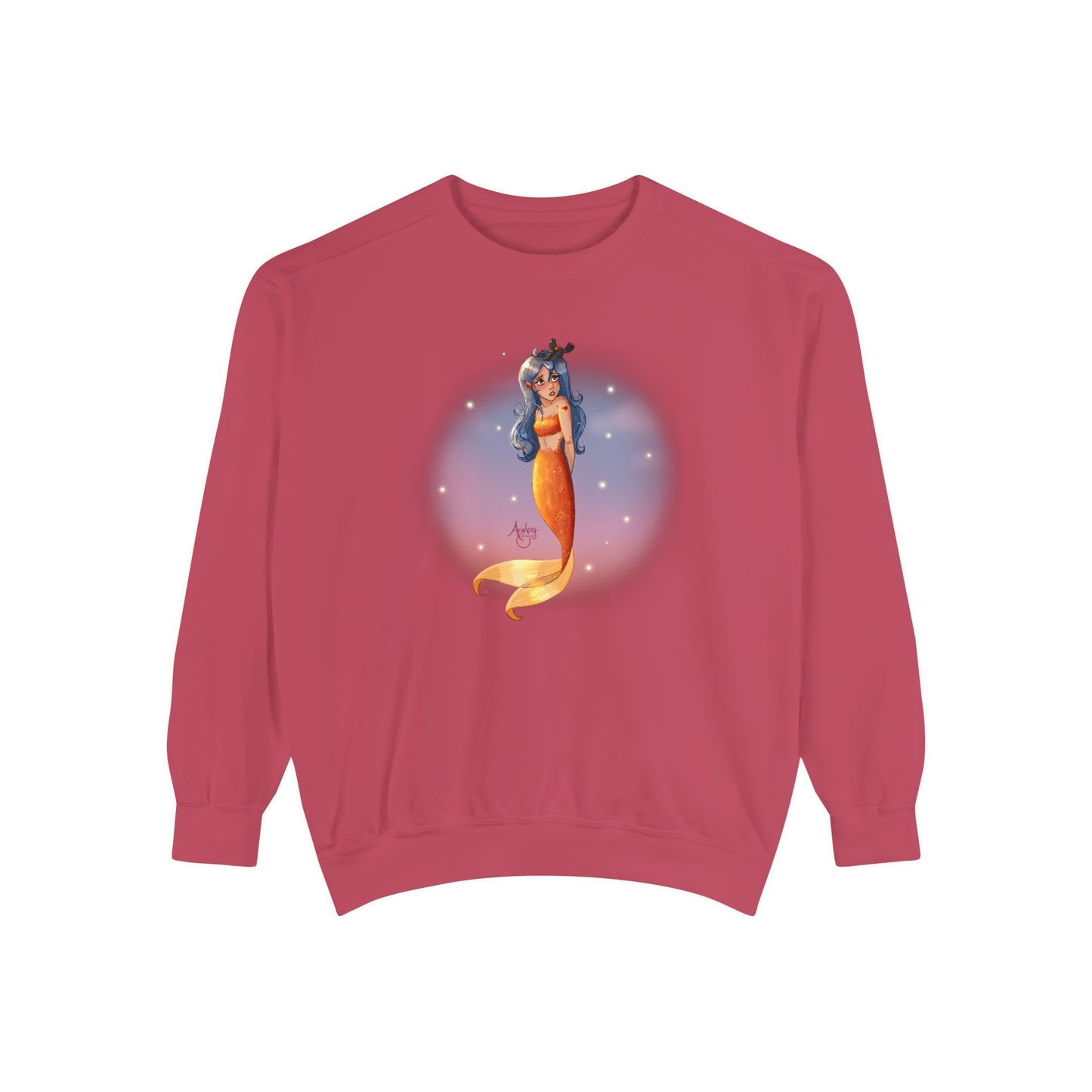 Lazuli the Hopeless Romantic Mermaid Crewneck Sweatshirt