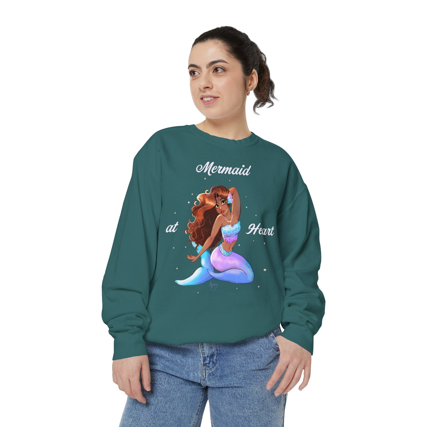 Mermaid at Heart Crewneck Sweatshirt