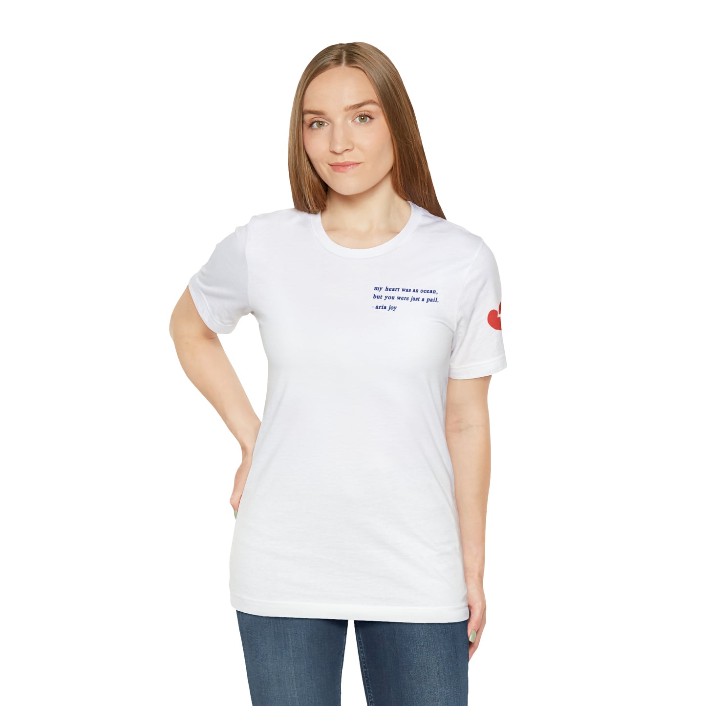 Just A Pail "HeartSleeves" Webtoon Premium Short Sleeve Tee