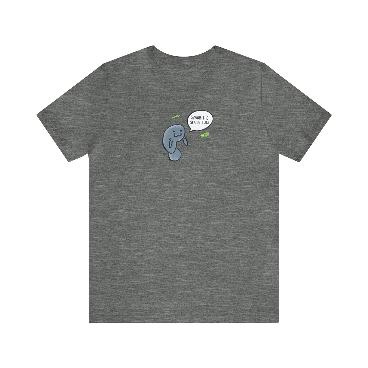 Savor The Sea Lettuce Manatee Premium Short Sleeve Tee