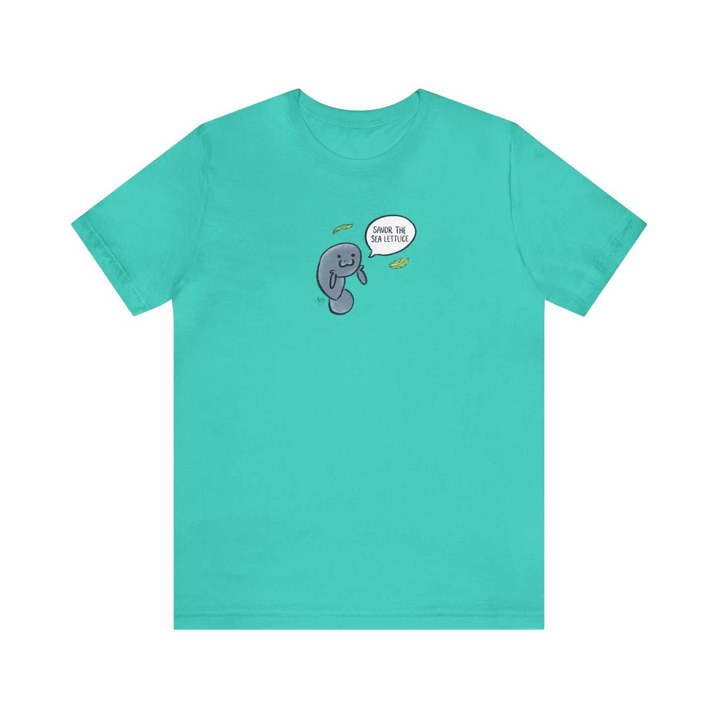 Savor The Sea Lettuce Manatee Premium Short Sleeve Tee