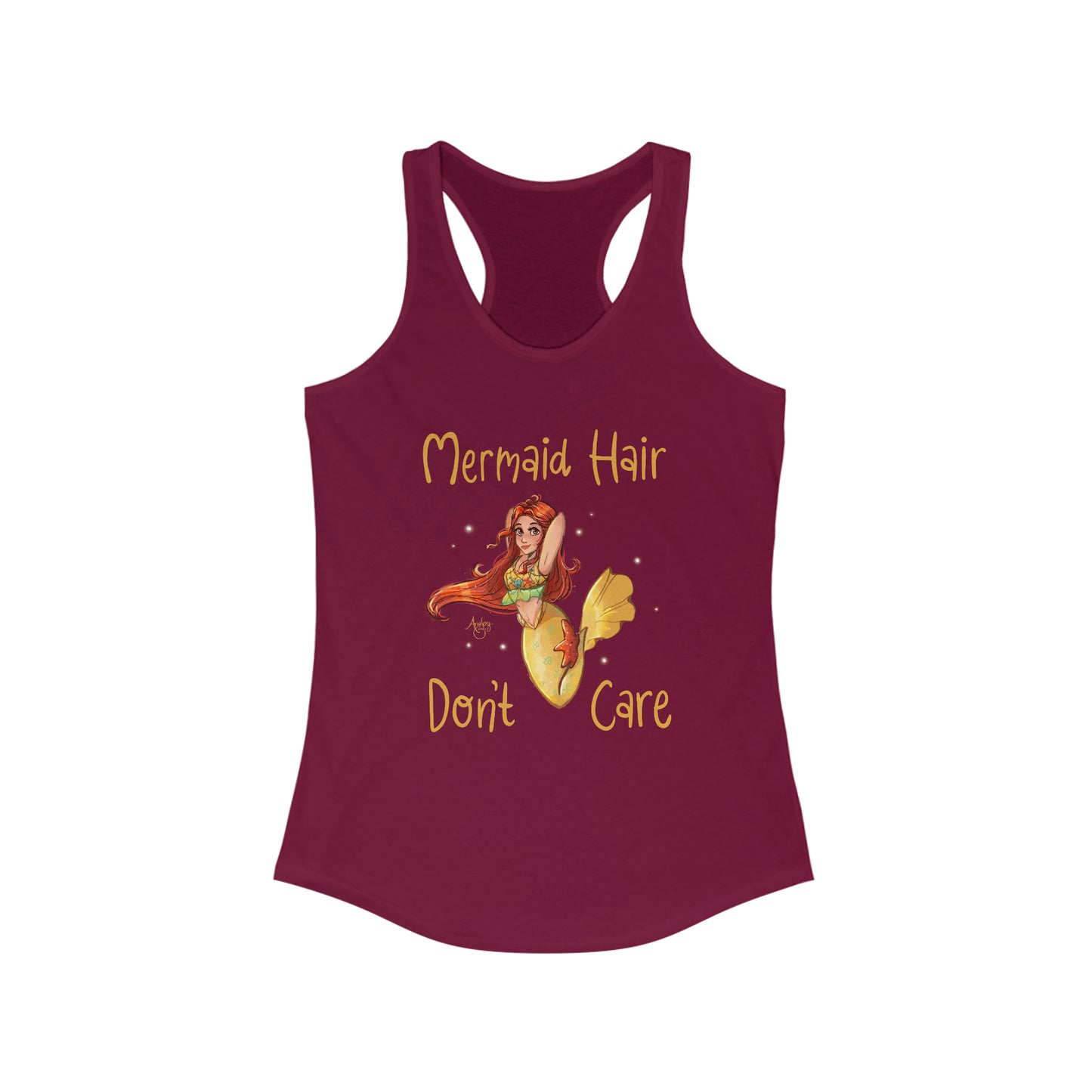 Mermaid Hair Don't Care Racerback Tank