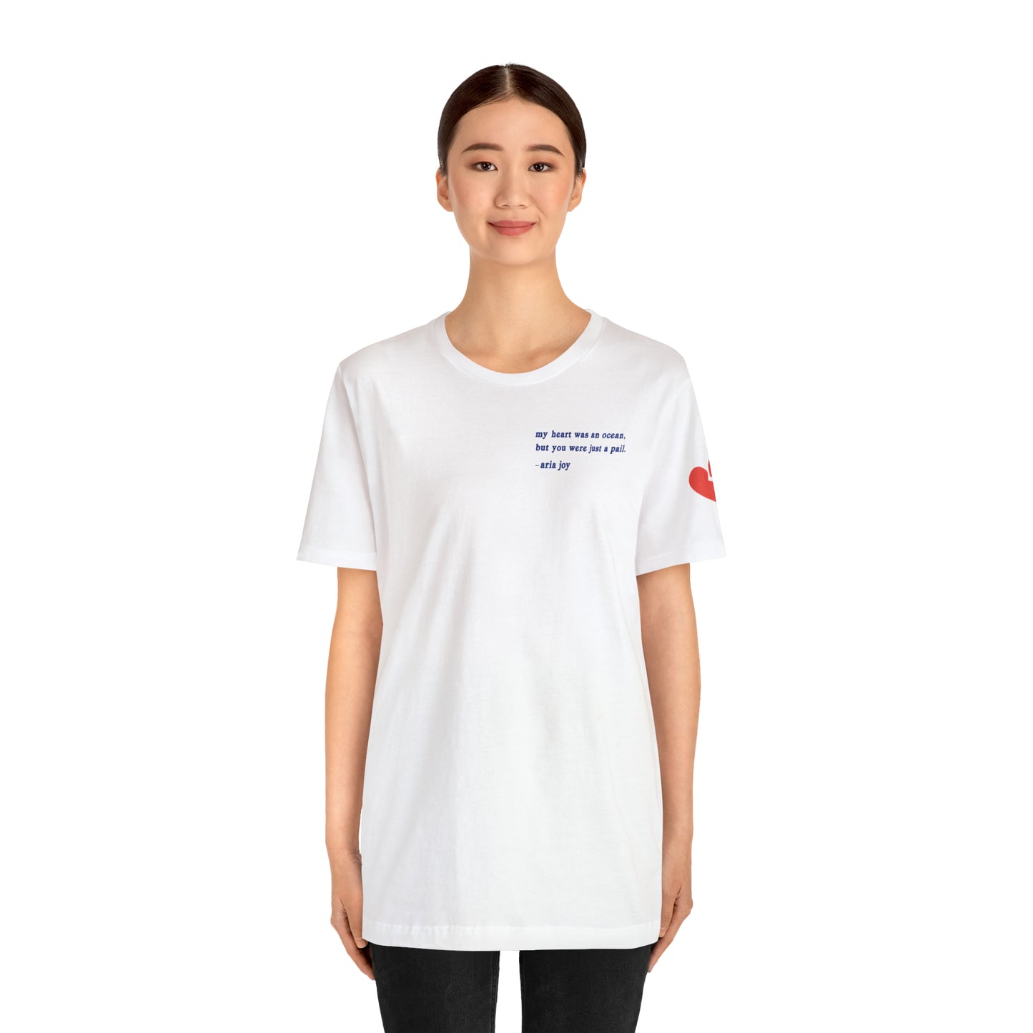 Just A Pail "HeartSleeves" Webtoon Premium Short Sleeve Tee