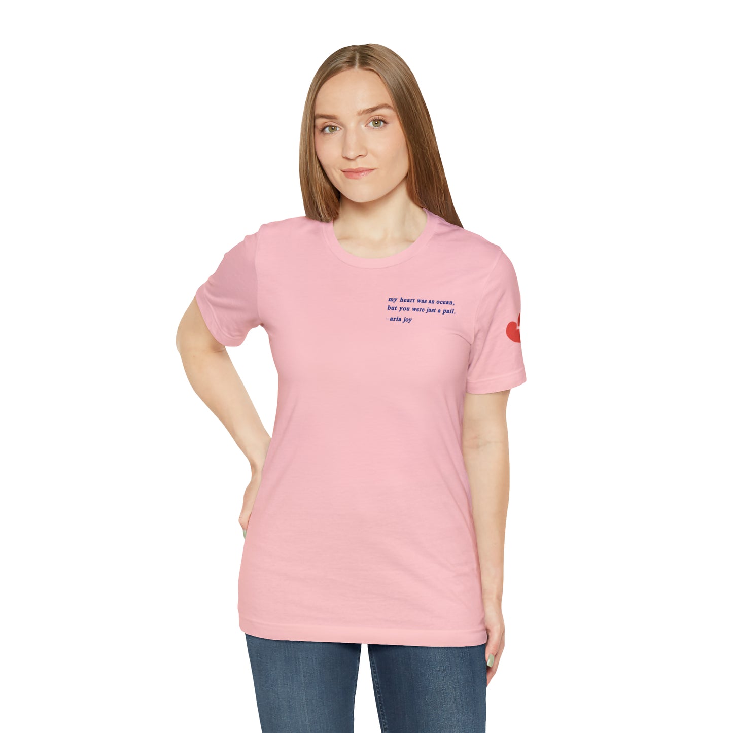 Just A Pail "HeartSleeves" Webtoon Premium Short Sleeve Tee