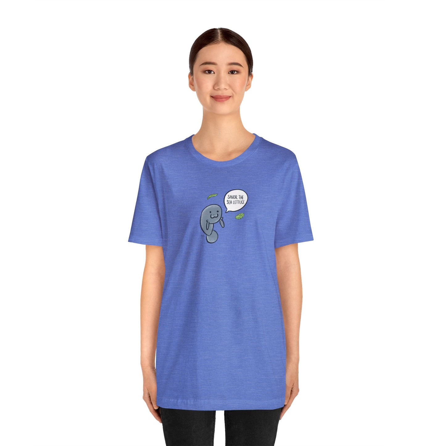 Savor The Sea Lettuce Manatee Premium Short Sleeve Tee