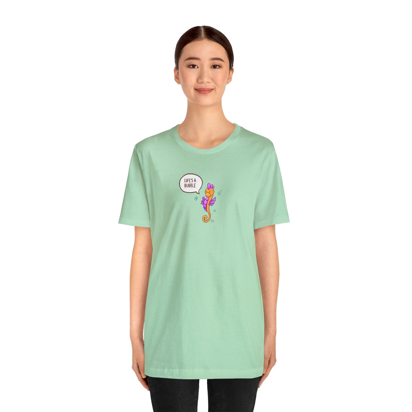 Life's A Bubble! Frito the Seahorse Series Premium Short Sleeve Tee