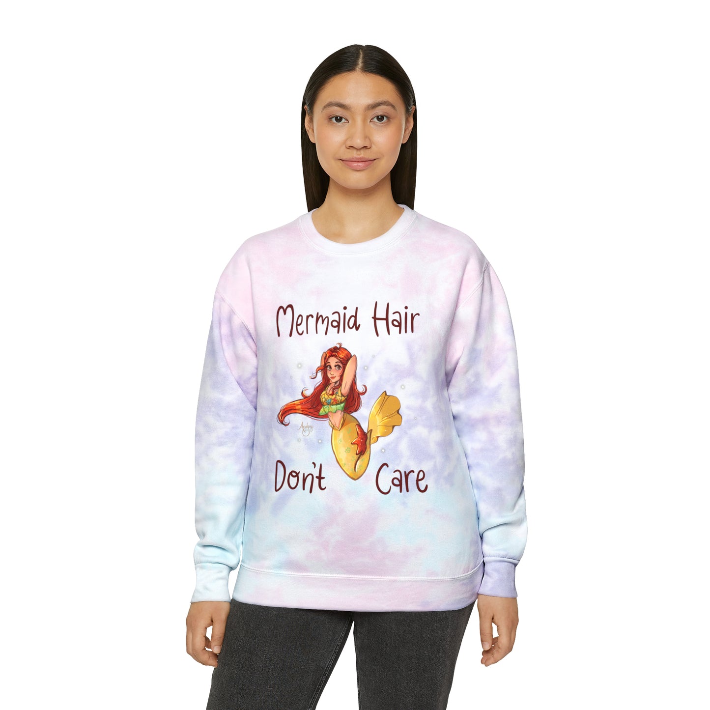 Mermaid Hair, Don't Care: The Ultimate Tie-Dye Sweatshirt