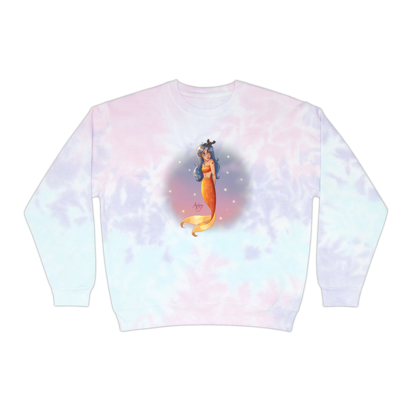 Hopeless Romantic Mermaid Tie-Dye Sweatshirt
