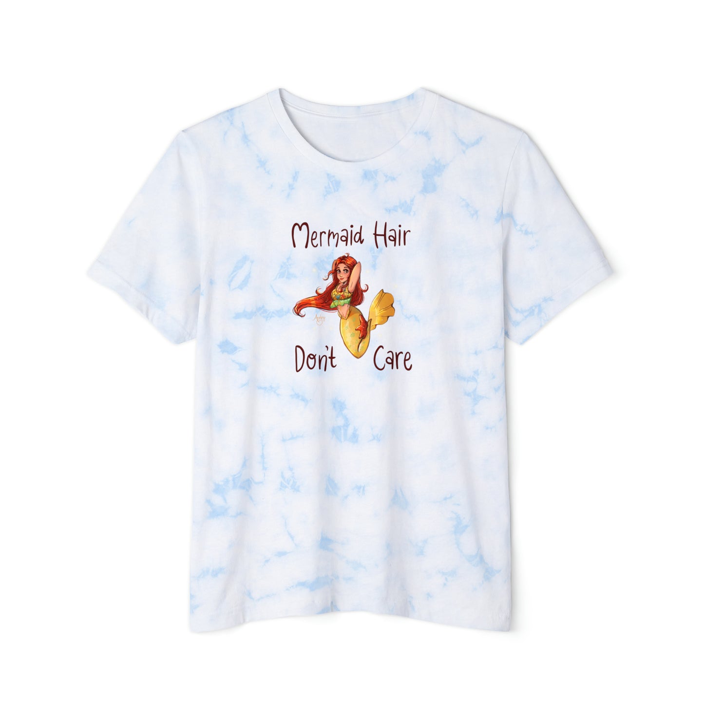 Mermaid Hair Don't Care Premium Tie-Dyed T-Shirt