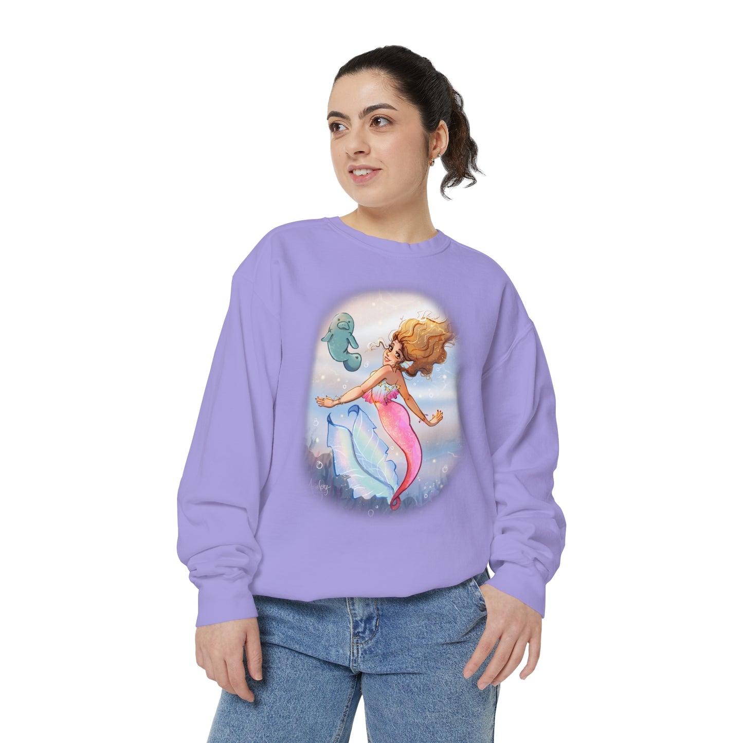 Marina the Mermaid and Lettuce the Manatee Sweatshirt