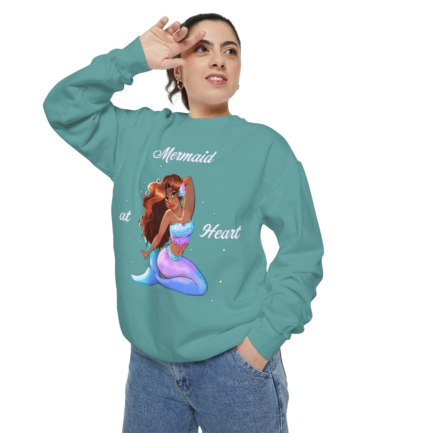 Mermaid at Heart Crewneck Sweatshirt